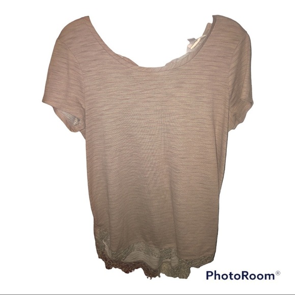 LC Lauren Conrad Bow Back Shirttail Tunic - Picture 3 of 10